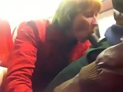 Dark-hued cock on the train to putney blonde passenger twat lick and jizz-shotgun fellate